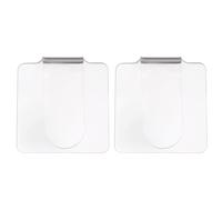 GALPADA Palettes de Maquillage Acryliques Transparentes 2 Pièces, Plaques de Mélange Portables pour Fonds de Teint et Fards à Paupières, Outil Professionnel de Salon, Léger et Facile