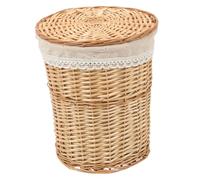 GALPADA Panier à Linge Tissé Panier De Rangement Pour Divers Pour Maison Avec Couvercle Pour Placard Table