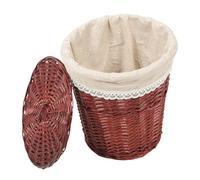 GALPADA Panier à Linge Tressé avec Couvercle Panier de Rangement Multifonctionnel pour Vêtements et Jouets Style pour Maison et Magasin de Hot Pot