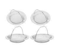 GALPADA Panier de Filtre pour Bonde Acier Inoxydable 4pcs, Couvercle de Drain Multifonctionnel Léger, Capture les Petites Particules pour Évier la Cuisine et Lavage de Vaisselle