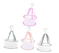 GALPADA Panier De Séchage En Filet Pour Éponges Et Pinceaux De Maquillage 4 Pièces 20 Cm Maille Ventilée Suspendue Pour Appartement Et Maison Couleurs Gris Rose Lotus Vert Matcha
