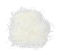 GALPADA Papier D'herbe Déchiqueté Blanc 100g pour Paniers | Remplissage Léger en Papier, pour Boîtes à Vin et Bonbons, Décoration de Présents, Mariage
