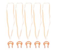 GALPADA Paquet de 5 Pince-Nez de Natation en Silicone avec Sangle, Pression Douce et Surface sans Bavure, pour Piscine et Plage, pour Adultes et Familles