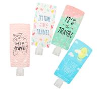 GALPADA Paquet Distributeur de Lotion et Sachet D’échantillons 4 Pièces 100 Ml Petite Taille Portable Paquet Souple Vide pour Trousse de Toilette de Voyage Polyvalente Couleurs Assorties