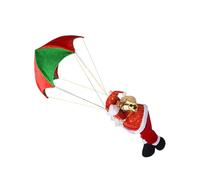 GALPADA Parachutisme Père Noël Jouets Parachutes Scène Homme Décorations Poupée Intérieur Noël Volant pour Parachute Chute Ornement Sky Diving Figurine