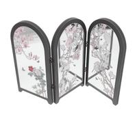 GALPADA Paravent Chinois Pliable Miroir, Mini Paravent de Table, 33,20x23,00x1,00cm, Panneau PVC Mousse et Acrylique, Portable, Pliable, pour Studio et Table