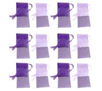 GALPADA Parfumés la Lavande avec Ruban en Coton et Mousseline 24 Sachets Délicats et Rafraîchissants, pour Armoires, Tiroirs et Rangement de Vêtements