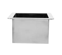 GALPADA Passe-Câble Intégré et Œillet Carré pour Vide-Ordures en Acier Inoxydable 304, Installation Encastrée pour Comptoir Cuisine, Usage en Restaurant et Bureaux