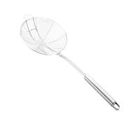 GALPADA Passoire à Araignée Inox avec Double Crochet Écumoire à Mailles Fines pour Filtrage Manche Long Brûlure Ustensile Cuisine Polyvalent pour Friture Pâtes et Légumes