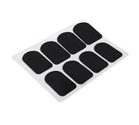 GALPADA Patchs de Clarinette et Saxophone Soprano Noirs en Silicone Solide, 8 Pièces, Coussins Confortables pour Embouchure Réduisant les Vibrations