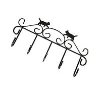 GALPADA Patère Murale Noir Forme Chat Crochet Porte Manteau Décoratif pour Vêtements Chapeaux et Clés Montage Facile sans Trace Accessoire Maison Pratique