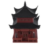 GALPADA Pavillon Miniature Décoratif Modèle Architectural Ancien Ornement pour Aquarium Et Jardin Décoration De Bureau Figurine De Paysage