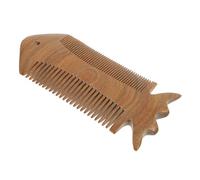 GALPADA Peigne à Cheveux Bois de Santal Naturel Forme Poisson Résistant et Doux Anti-statique Adapté à Divers Types de Cheveux Portable et Fait Main