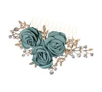 GALPADA Peigne à Cheveux Fleur avec pour Mariée Accessoire Tête Élégant pour Femmes Fixation Sécurisée sans Tirer Décoration Mariage et Fête