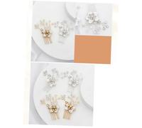 GALPADA Peigne à Cheveux Orné de Strass en Alliage Doré Taille Unique Accessoire Mariage Femme Insert Floral Fête Bal Anniversaire