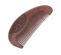 GALPADA Peigne Bois de Santal Sculpté Double Face Massage Énergique Du Chevelu Denture Douce pour Soin Anti-pelliculaire Stimulation Circulation Sanguine pour Usage Domestique et