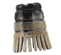 GALPADA Peigne de Massage Naturel Corne de Bœuf pour et Corps Outil de Grattage et Soin Apaisant Adapté à Tous Types de Cheveux et Voyage