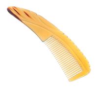 GALPADA Peigne en Corne de Bœuf Incurvé 16 Cm Peigne à Corne de Massage Grattant pour Cuir Chevelu pour Femmes et Hommes Usage Domestique