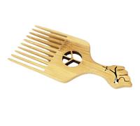 GALPADA Peigne en Plastique Léger pour Cheveux Crépus et Afro, Brosse Coiffante Noire Douce le Cuir Chevelu, pour Salle de Bain ou Bureau