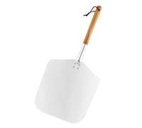 GALPADA Pelle à Pizza Aluminium avec Poignée Bois Ergonomique Spatule de Cuisson Anti-brûlure Serveur Pratique pour Four à Pizza et Pâtisseries