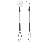 GALPADA Pelle Tamis Sable Plage Aluminium Télescopique avec Pelle Inoxydable de Taille Importante et Crochet pour Ramassage Coquillages Chasse Au Trésor sur Sable