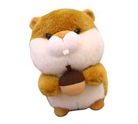 GALPADA Peluche Écureuil Marron Clair de Noisette Animalier Doux et Décoratif pour Garçon et Filles Présent Anniversaire Décoration Maison et Bureau Poupée Peluche Réaliste