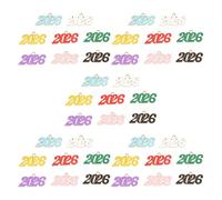 GALPADA Pendentifs Année 2026 en Alliage Finition Huile Coulure Breloques Colorées 40 Pièces pour Créations Bijoux Décorations Remise de Diplôme