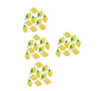 GALPADA Perles En Résine Jaunes En Forme De - 10 Pièces Pour Création De Bijoux - Colliers Bracelets Et Boucles D'Oreilles Style Hawaïen 2x12cm