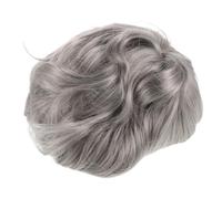 GALPADA Perruque grise courte de grand-mère : Perruque de grand-mère âgée pour cosplay - Accessoire de coiffure gris pour Halloween ou carnaval