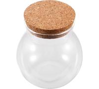 GALPADA Petite Bouteille en Verre pour Aquarium et Petite Bouteille à Souhaits en Verre Transparent avec Design Scellé, Apparence Délicate, Décoration Maison Raffinée, Présent Mariage