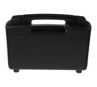 GALPADA Petite Mallette Rigide Noire Portable avec Mousse Intérieure, Boîte à Outils avec Poignée pour Transport et Usage en Maison ou Boutique