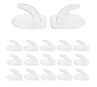 GALPADA Petits Crochets Adhésifs Réutilisables et Discrets en Plastique Ps et Acrylique Lot de 50 Installation Facile sans Perçage Maison Cuisine