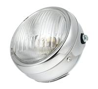 GALPADA Phare de Conduite Moto Vintage Rond Chromé Protection Antirouille, Lampe Étanche pour Usage Nocturne Sécuritaire