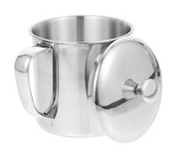 GALPADA Pichet Inox avec Poignée Antibrûlure Tasse à Boire Multifonction pour Lait Café Thé et Eau Récipient pour Boissons Maison
