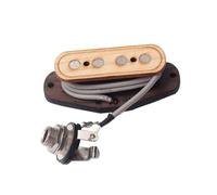 GALPADA Pick Up pour Guitare Cigar Box Cordes Bois Érable Bobines Protégées par Fil Ciré Aimant Haute Perméabilité Remplace Accessoires Musique Marron