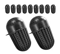 GALPADA Piège à Anguilles et Crabes Compact en Plastique, Lot de 20 Pièges Boules d'Appâts, Portable et Robuste pour Pêche en Rivière et Eau Douce