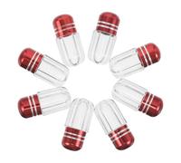GALPADA Pilulier de voyage en plastique 30 pièces, distributeurs de pilules rechargeables avec bouchon, adapté pour rangement de remèdes et bonbons, facile à identifier
