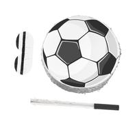 GALPADA Piñata Ballon de Foot en Carton avec Bâton et Bandeau, Décoration Anniversaire Football pour Garçon et Filles, Jeux de Fête Sportive, Fête Thème Football, 50g de Confettis Inclus,