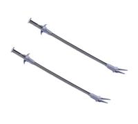 GALPADA Pince à Épiler Manche Long 2pcs pour Plantes Aquatiques D'aquarium et Aménagement du Réservoir en Plastique Argenté pour Entretien Facile