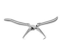 GALPADA Pince à Extension de Cheveux en Acier Inoxydable Argenté, Outil Compact et Précis pour Extensions de Cheveux, pour Coiffure à Domicile Salon