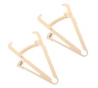GALPADA Pince à Plis Cutanés 2 Pcs Beige Échelle en Cm, Mesureur Portable de Graisse Corporelle pour Hommes et Femmes, Outil Précis D’analyse de Masse Grasse Corporelle, Utilisation Santé