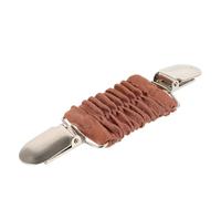 GALPADA Pince à Pull Femme Clip de Serrage Ajustable en Tissu Léger Couleur Beige Clair pour Cardigan et Blouse Accessoire Mode pour Éviter le Dévoilement Pinces à Col Élégantes et