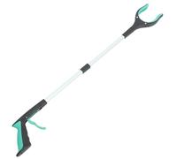 GALPADA Pince de Ramassage Pliable Verte à Long Manche, Outil de Préhension Antidérapant pour Déchets, Accessoire Portable sans Se Baisser Ramasse-litière et Collecte des Ordures