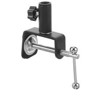GALPADA Pince Micro Serrage-joint de Bureau Noir en Fer et Plastique Base Remplaçable et Bouton Réglable pour Support Microphone de Bureau