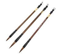 GALPADA Pinceau à couplets calligraphiques 3Pcs en bois, stylo de calligraphie pour étudiant, outil d'écriture de couplets, pour calligraphie chinoise et débutants