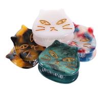 GALPADA Pinces à Cheveux Accessoires Décoratifs Sûrs Forme Chat Mignon en Acétate Lot de 4 pour Fille pour Bal de Promo et Cérémonie de Remise des Diplômes