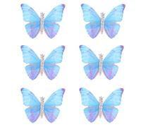 GALPADA Pinces à Cheveux Papillon Design Créatif en Acier Inoxydable 6pcs Ne Cassent Pas pour Femmes et Garçon et Filles Accessoires pour Toutes Sortes de Fêtes