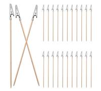 GALPADA Pinces Outil de Modélisation Pratique et Facile à Utiliser Lot de 24 en Alliage Argenté pour Modélisme pour Activités Créatives