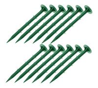 GALPADA Piquets De Sol en Plastique Verts 16 Cm - 100 Pcs pour Jardinage, Fixation Tissu Paysager, Outils Jardin Extérieur, Piquets D’aménagement pour Pelouse Et Serrage