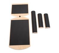 GALPADA Planche à Bascule Antidérapante en Bois pour Entraînement à L'équilibre et Étirement des Mollets, Renforceur de Pied Naturel pour Yoga et Exercices de Rééducation
